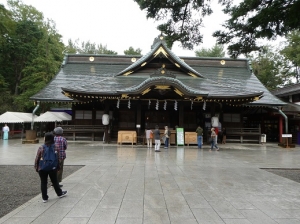令和元年10月14日、武蔵総社　大國魂神社にて天然理心流の奉納演武を行いました。